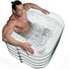 REBREA Inflatable Ice Bath Tub -Large Clear See Through -Ice