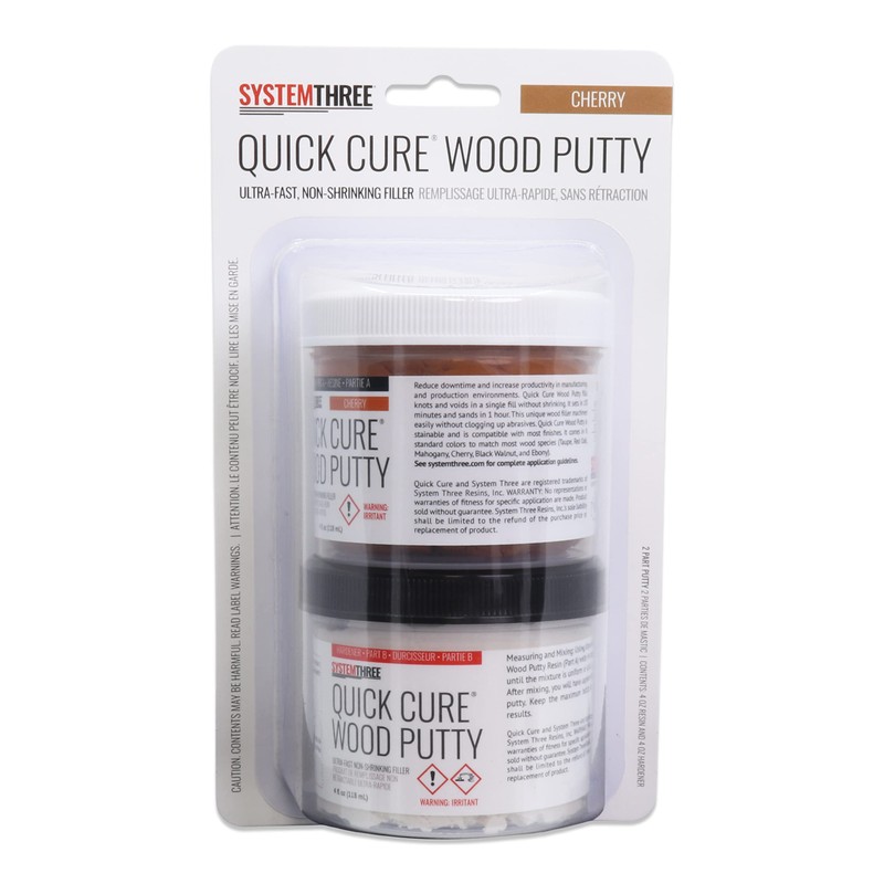 SYSTEMTHREE Quick Cure Putty, Cherry, 8-oz Kit