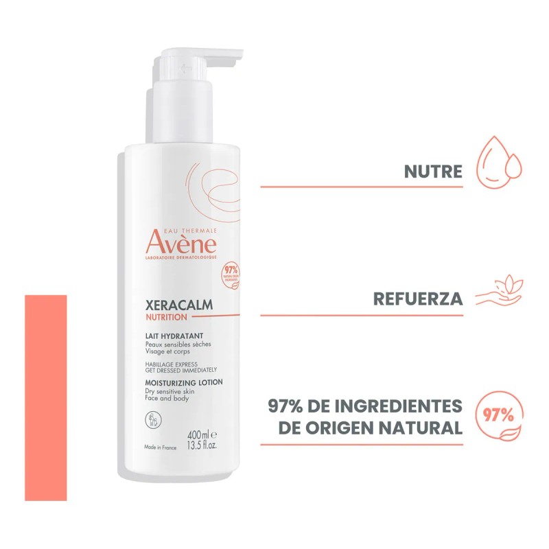 Avène Xeracalm Nutrition Leche Hidratante 400ml para Piel Seca y