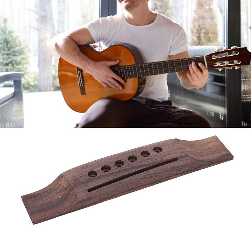 Acoustic Guitar Rosewood Bridge Saddle & Nut Guitar Replacement Parts