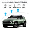 D-Lumina Windshield Sun Shade for 2021-2025 Chevy Trailblazer Accessories, Front