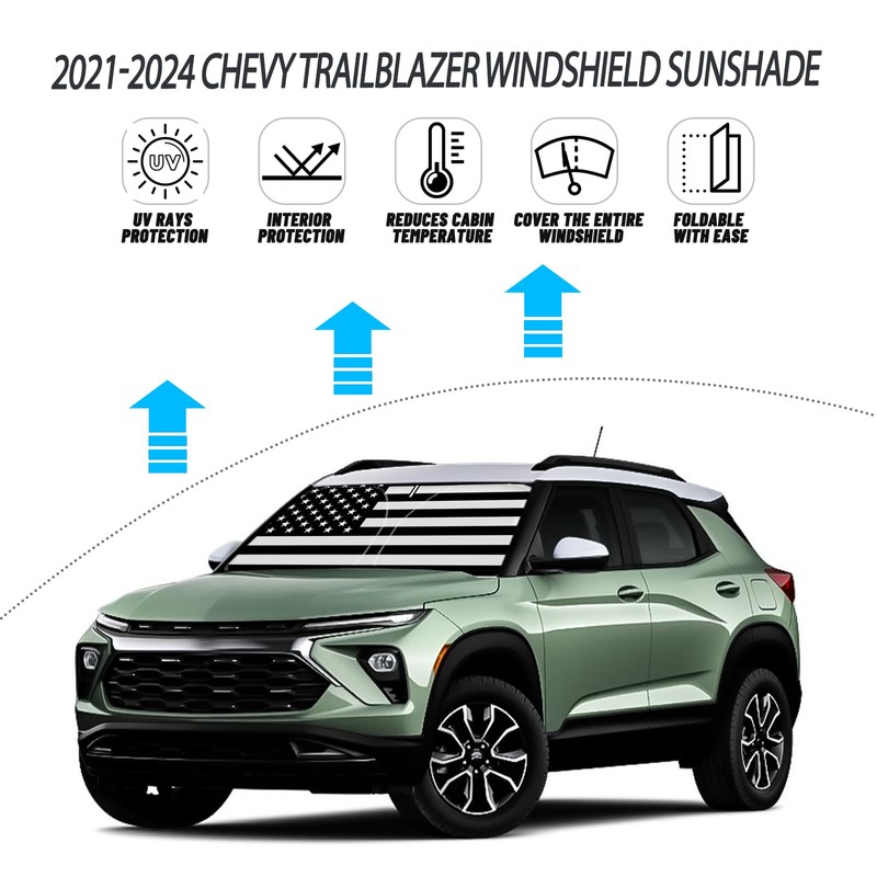 D-Lumina Windshield Sun Shade for 2021-2025 Chevy Trailblazer Accessories, Front