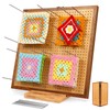 15.5" Foldable Crochet Blocking Board with 35 Stainless Steel Pegs