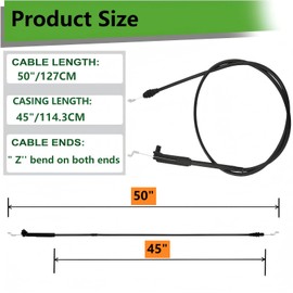 Zhuried 115-8437 Brake Cable fits Toro 22" Recycler Lawn Mower 20112 20332 20334 20372, 20374 20655 20955 20956 20960