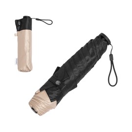 Kizawa Ultra Lightweight Carbon Parasol, 3.9 - 4.9 oz (110 - 140 g), UV Protection, 100% Light Blocking, Folding Parasol, Grade 5 Water Repellency, Unisex, Rain or Sunshine, 5 Ribs