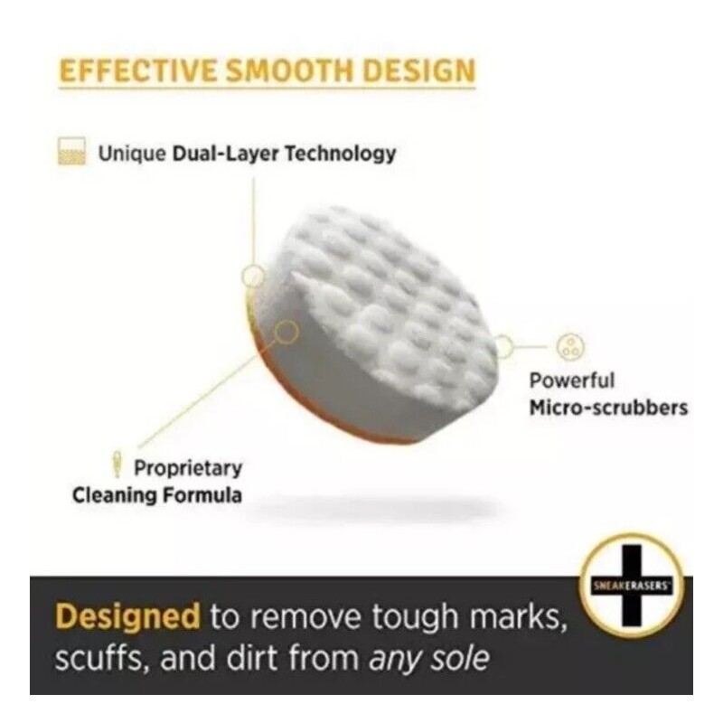 Sole Rubbers SneakERASERS™ Instant Sole and Sneaker Cleaner, Premium Pre-Moistened