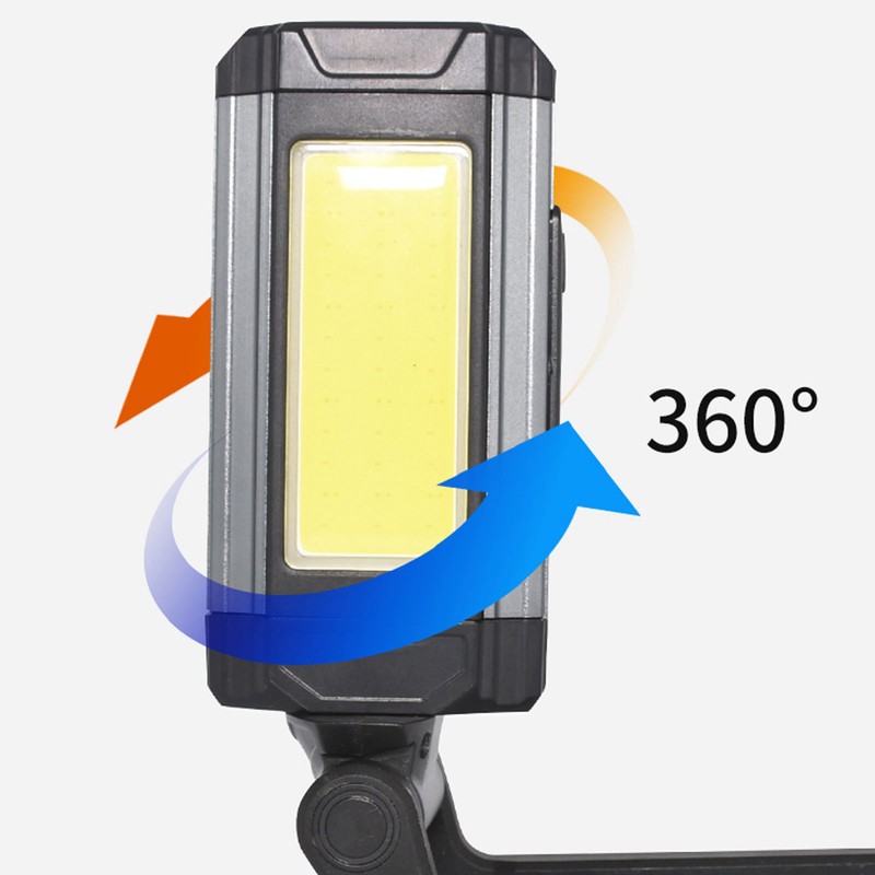 COB Work Light Magnetic USB Rechargeable LED Flashlight Camping Light
