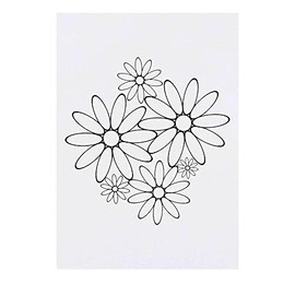 Azeeda 'Gänseblümchen-Cluster' Temporäres Tattoo - Hautfreundlicher & Ungiftiger Abziehbild · Wasserfest (TO00049202)