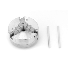 Lathe Chuck 3 Jaw Mini Lathe Chuck Z011 Accessories for Mini Metal Lathes, M12 x 1 Chuck Hand Electric Drill Connecting Rod Power Tool, for Woodworking, Small Metal Machine Tools