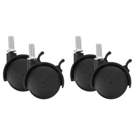 JECOMPRIS 2 Sets Universal-Räder, industriell, Stützrollen, Lenkrad, Ersatzrollen für Wäschetrockner, 2 Stück x 2 Stück