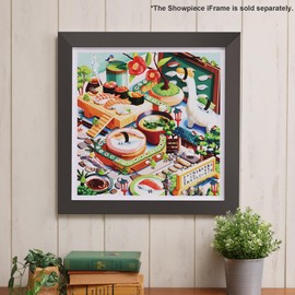 Pintoo H3626 900 Piece Plastic Jigsaw Puzzle [One Color Tokushi_Kaiten Sushi Land] (17.7 x 17.7 inches (45 x 45 cm)), Difficult for Adults, No Fragments, Clicky [H3626]