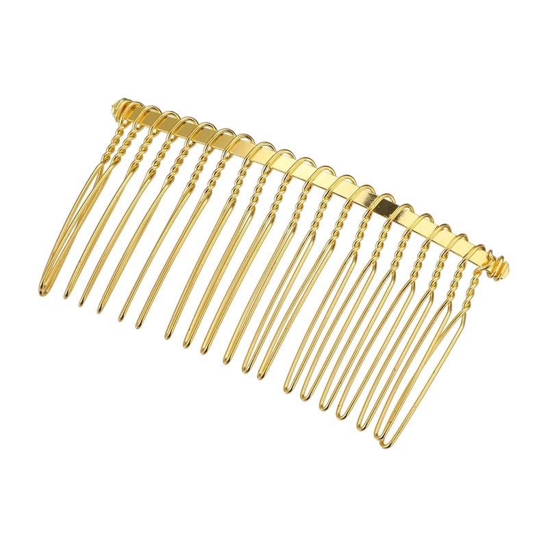 VOCOSTE Pack of 4 Anti-Slip Hair Side Combs Accessories Metal