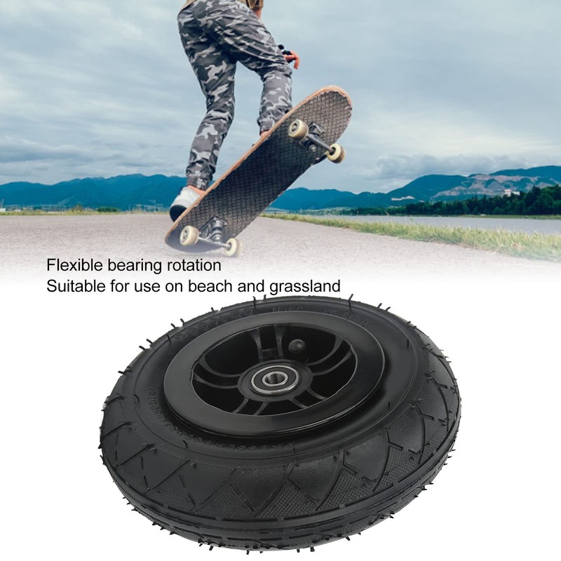Skateboard Wheels, 8inch Mountain Skateboard Wheel with Pneumatic Tire, Longboard