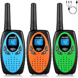 AWANFI 22 Channels Portable 2 Way Radios for Boys Girls Gift Rechargeable Walkie Talkie