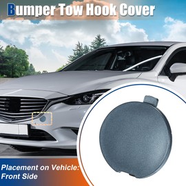 ACROPIX Front Car Bumper Tow Hook Cover Tow Cover Cap Blue Fit for Mazda 6 Sport 2.5L L4 2014-2017 No.GHP950A11A - Pack of 1