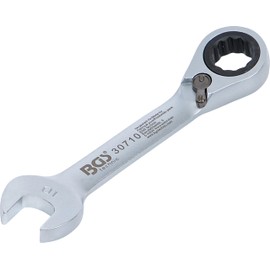 BGS short ratchet combination spanner, 10 mm, 1 piece, 30710.