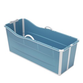 Portable Bathtub for Adult, 54" Folding Soaking Tub Freestanding Bathtub for Household Hot Bath Ice Bath SPA（NO Lid）