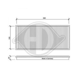 DIEDERICHS Cabin Air Filter DIEDERICHS Climate DCI1025