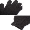 Guantes exfoliantes de baño premium – 6 pares negros, reutilizables