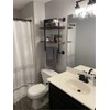 Industrial Pipe Bathroom Shelf,Rustic Wood Wall Mount Shelf with Towel