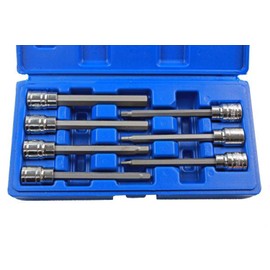 US PRO B1123 Long 7pc 3/8 HEX BIT Socket Set 3-10mm Allen Key