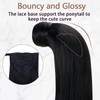 Runature Real Hair Black Braid Extensions, Remy Real Hair, Clip-In