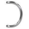 BASI U-shaped push handle, semi-circular, door fitting outside, stainless steel,