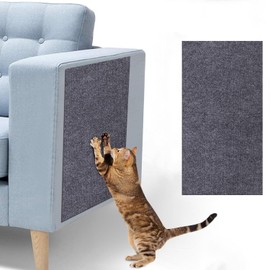 Rascador de pared para gatos de interior de 24 x 12 pulgadas de repuesto autoadhesivo, fácil rascador de esquina, versátil alfombrilla para arañazos de gatos, protectores de muebles de gatos de