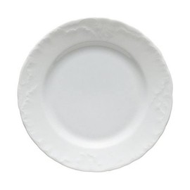 Excèlsa "Elisa Rococo' White Dessert Plate 19