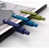 czxwyst 5pcs Retractable Gel Ink Pens 0.5mm Fine Point Black