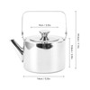 Stainless Steel Tea Kettle with Strainer Thickened Metal Whistling Teapot