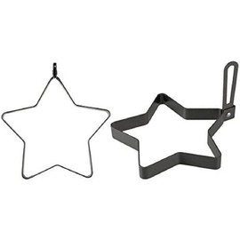 IBILI Egg Mould Moka Star Shaped 13x13 cm, rolled steel plate Black, 13 x 13 x 5 cm