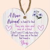 Friendship Heart Plaque – MDF Wood | "A True Friend"