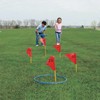Large Outdoor Ring Toss Game - Includes Rings and Flags