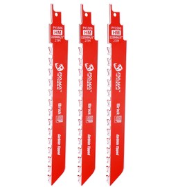 PAYA TOOLS 9-Inch Masonry Reciprocating Saw Blade, 2TPI Carbide Blades for Cutting Aerated Concrete and Hollow Brick (3-Pack)
