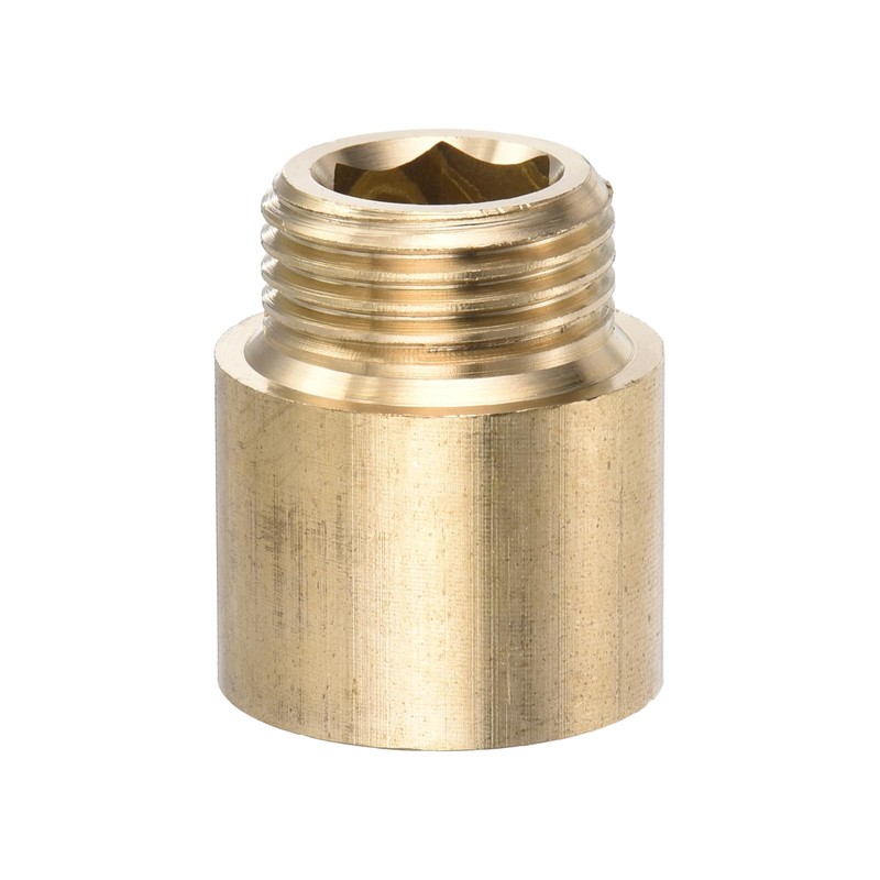 PATIKIL Shower Head Extension Arm, 2 Pack Brass G1/2 Male