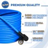 TOOLCY Super Flexible Pressure Washer Hose 50ft, 3400 PSI Kink