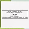 Indiana Rectangular Notary Stamp, in Notary Stamp, State Board Approved,