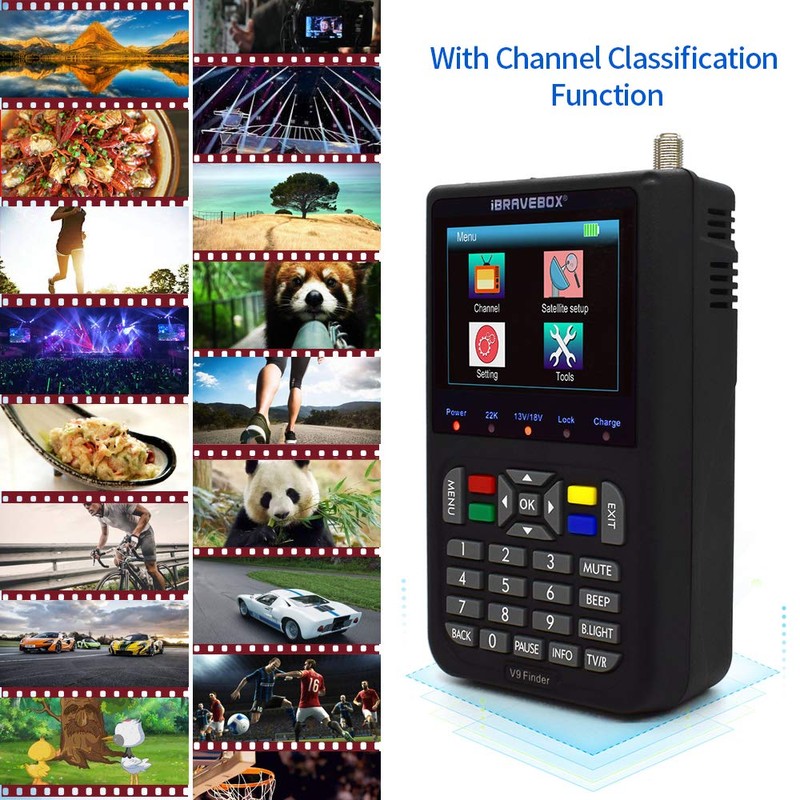 Satellite Finder, VISLONE V9 Satellite Finder Meter Digital Satellite Meters,