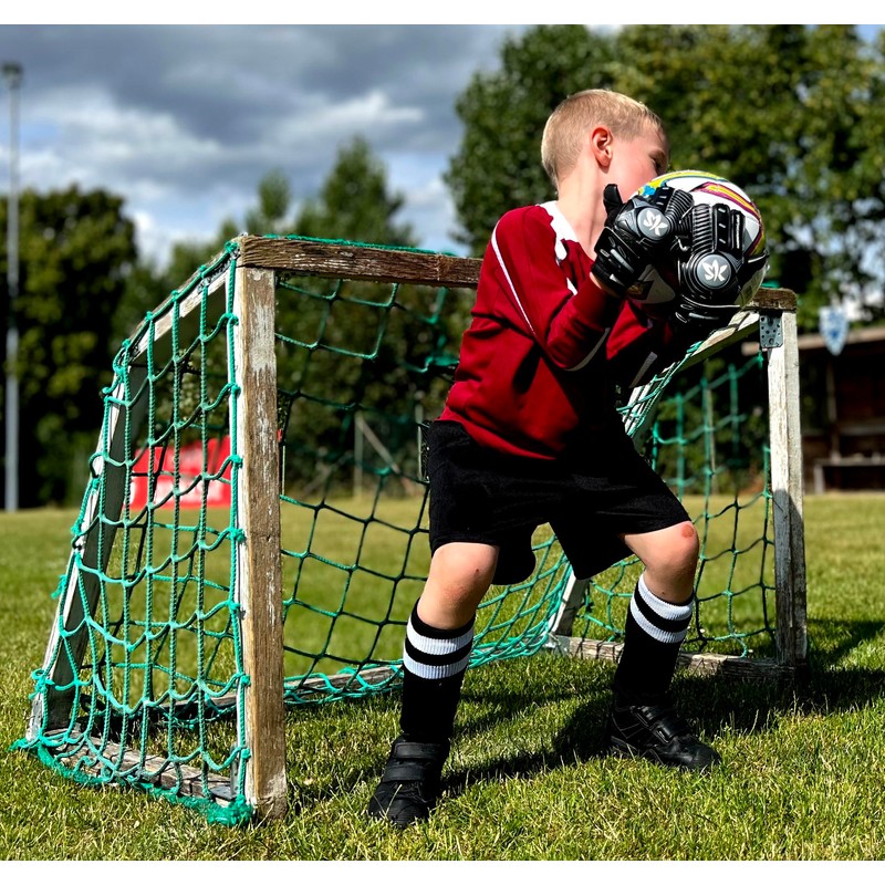 Sportswear Kingdom Football Children's Junior Goalkeeper Gloves with Abrasion-Resistant Coating