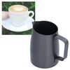 400ml Black PTFE Oblique Mouth Milk Frothing Jug 304 Stainless