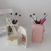 Makeup Brush Storage Box Mini Plastic Cosmetic Cotton Container Refrigerator