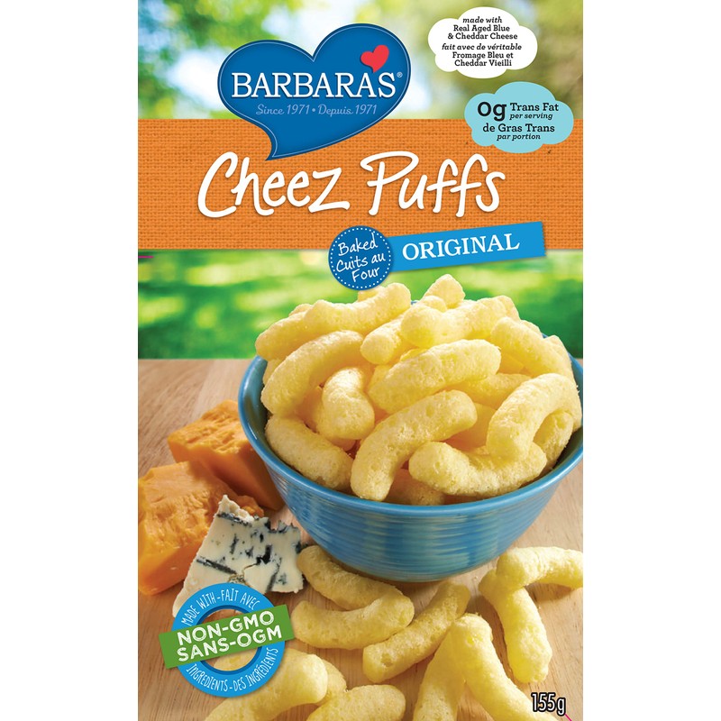 Barbara'S Bakery Cheese Puffs Baked Original, 155 gm ( Packaging