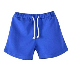 Plus Nao Children's Shorts, Hot Pants, Shorts, Bottoms, Sweatshirt, Elastic Waist, Drawstring Waist, Exercise Wear, Loungewear, Pa, blue