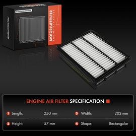 Frankberg 1x Engine Air Filter Petrol/Diesel Compatible with 3 BM BN 3 Saloon BM BN 6 Box/Estate GJ 6 Estate GJ GL 6 Saloon GJ GL CX-5 GH KE CX-5 KF Replace# 036129620C