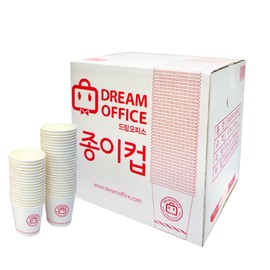 Dream Office Paper Cup 185ml 50 Pieces 20 Line Box / 드림오피스 종이컵 185ml 50개입 20줄 박스