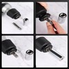 3 Stück SDS Plus Stecknuss Adapter Set,1/4",3/8",1/2" Vierkant Bohrer Schnellwechsel
