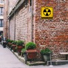 BTHUKO Funny Warning Nuclear Radiation Fallout Shelter Home Work Office