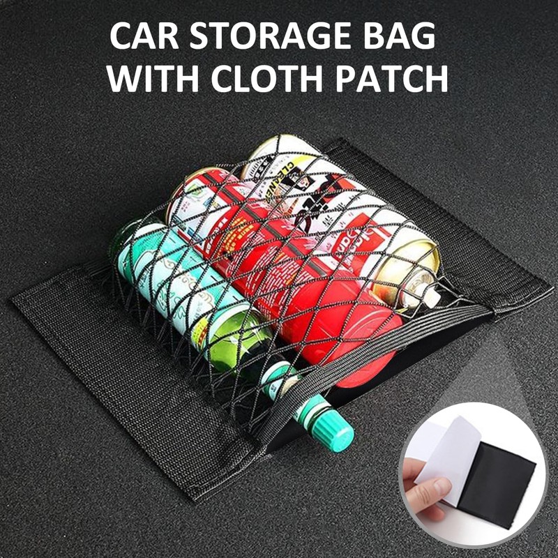 Pack of 5 Car Net Bag Boot Storage Bag Mesh