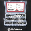 Hilitchi 270-Pcs #6#8#10#12 Stainless Steel Neoprene EPDM Bonded Sealing Gasket